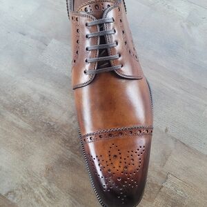DESIGNER Tom Ford size 9.5  Edward Med Cap Brown wing tip Derby Shoe